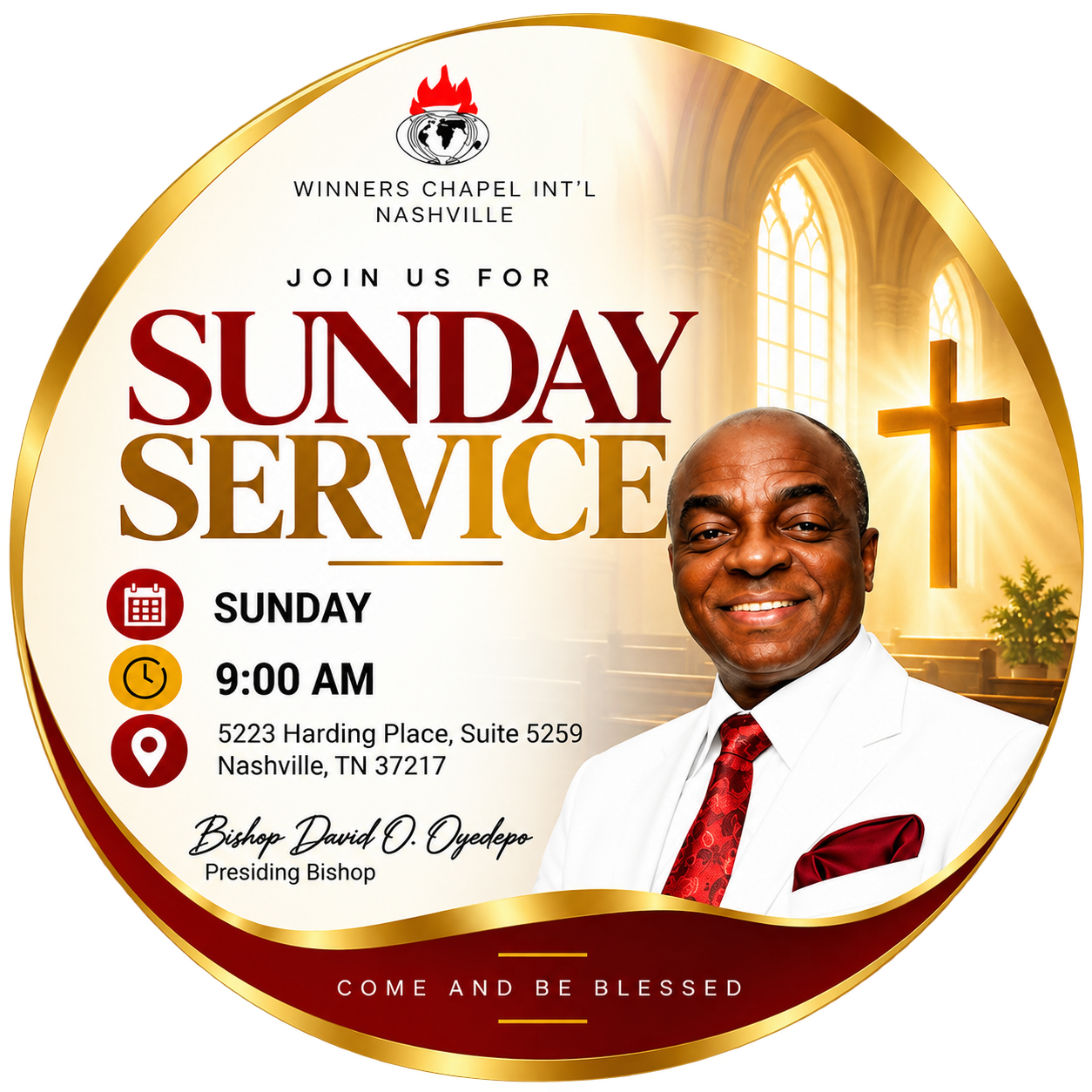 Sunday service flyer